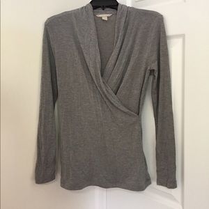 Gap Surplus Gray Blouse Small LIKE NEW!