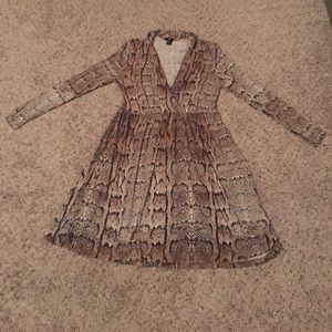 Snakeskin Print Dress