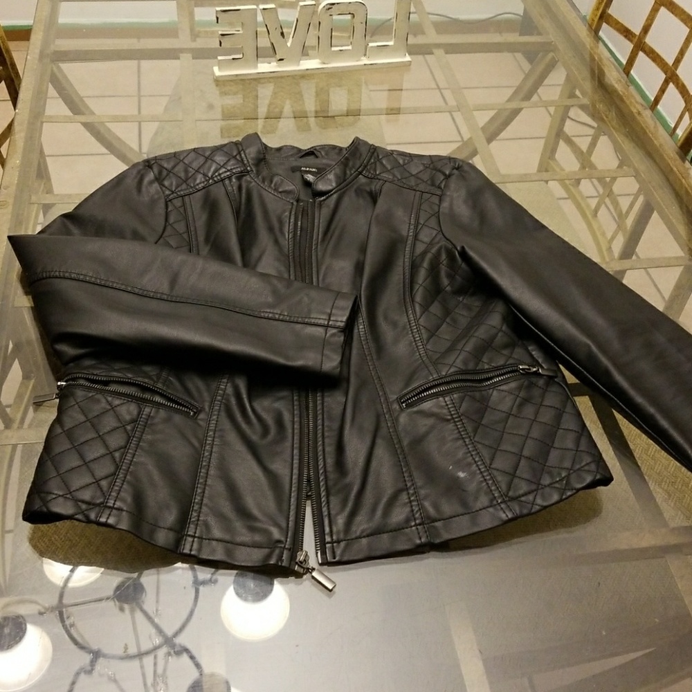 Leather coat