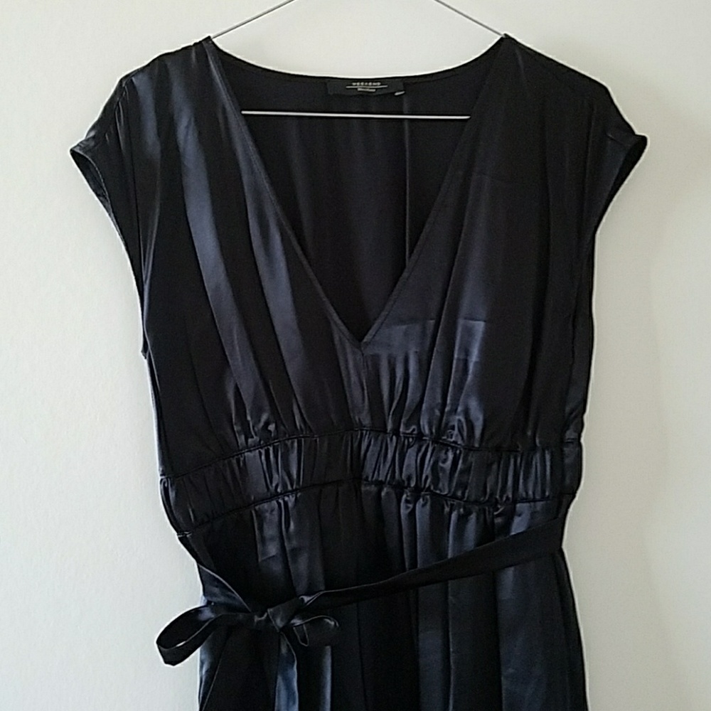 Max Mara Weekend 100% silk black dress