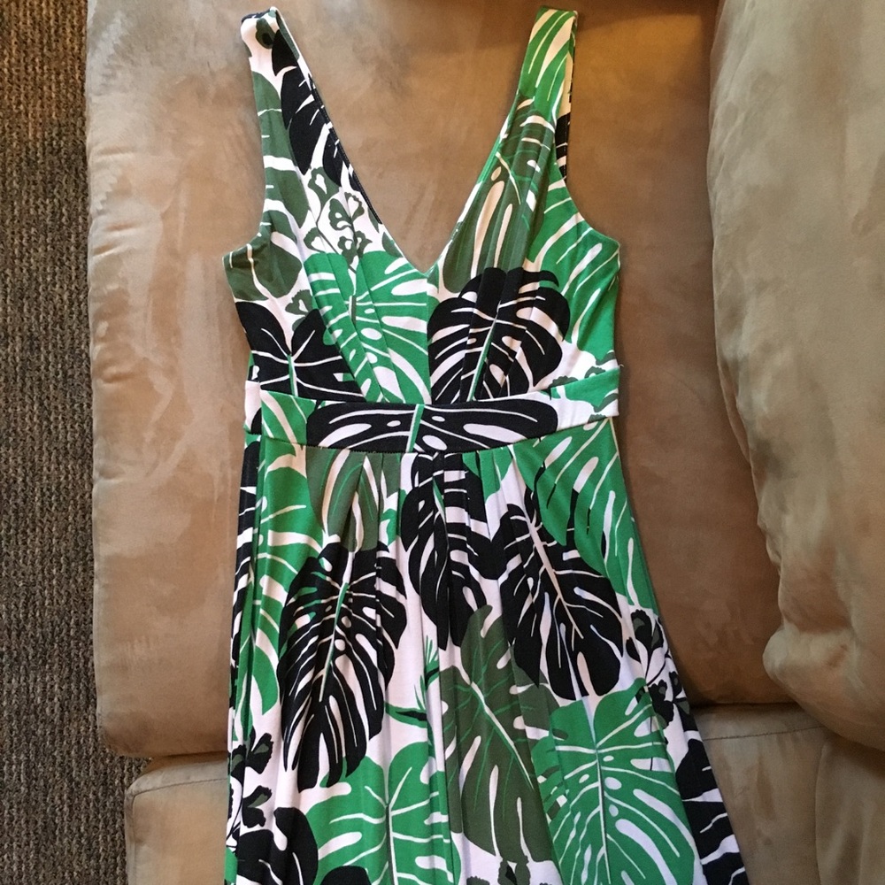 BANANA REPUBLIC-Tropical Leaf Maxi