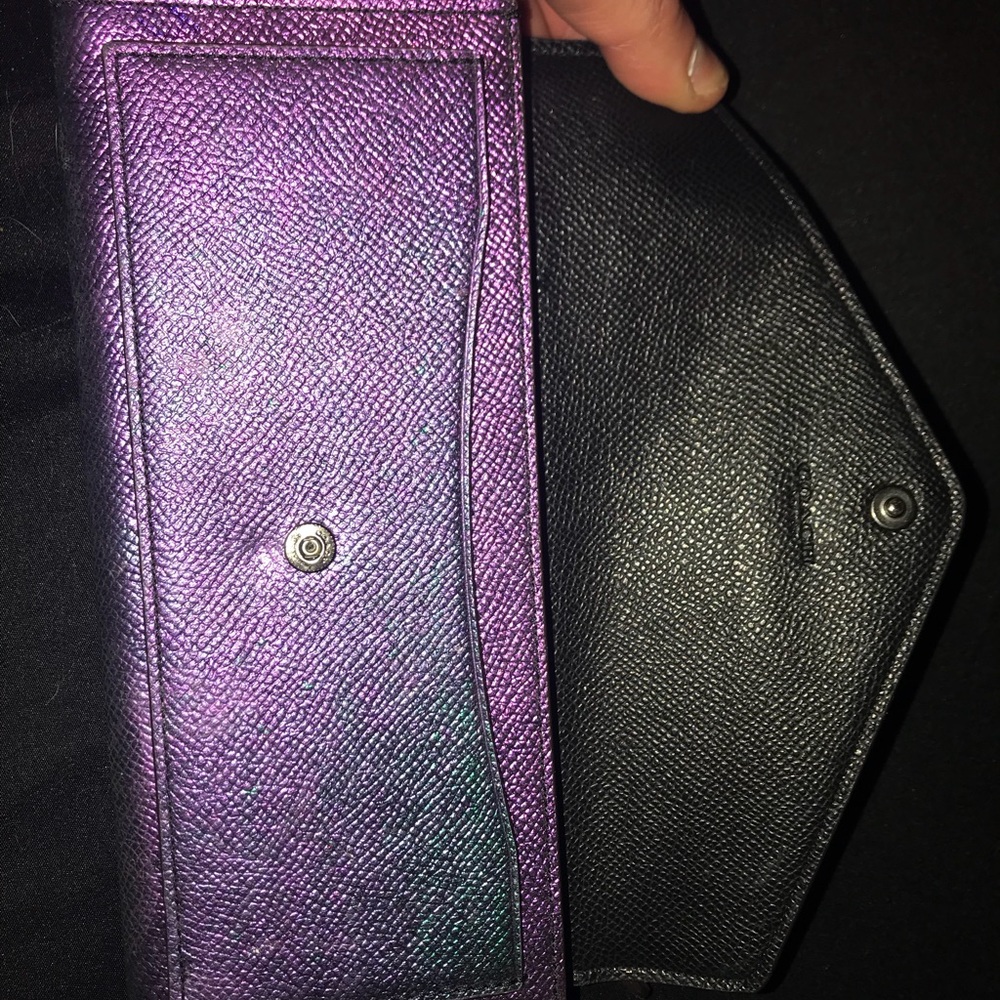 Coach limited edition holographic wallet
