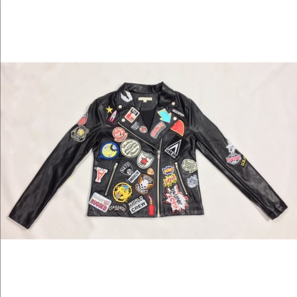 Patched moto jacket - Picture 1 of 1