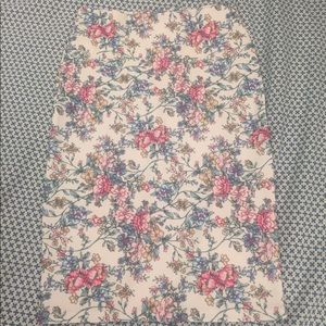 LULAROE floral print pencil skirt