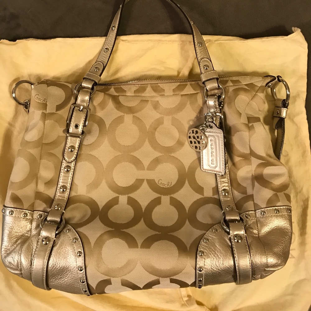 COACH Studded Op Art Alexandra RARE BAG!