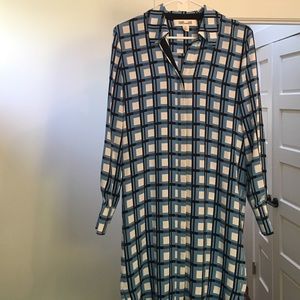 Diane von Furstenberg silk shirt dress