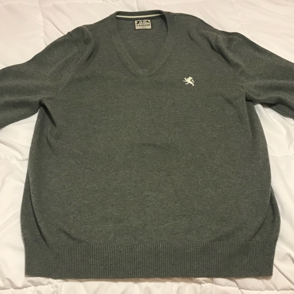 Express V-Neck 100% Cotton Sweater