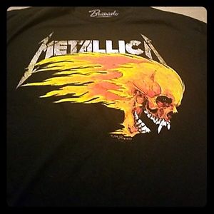 Metallica tshirt size large black rock