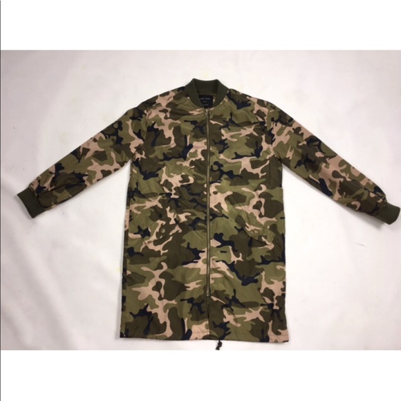 Longline Camo Bomber - Picture 1 of 1