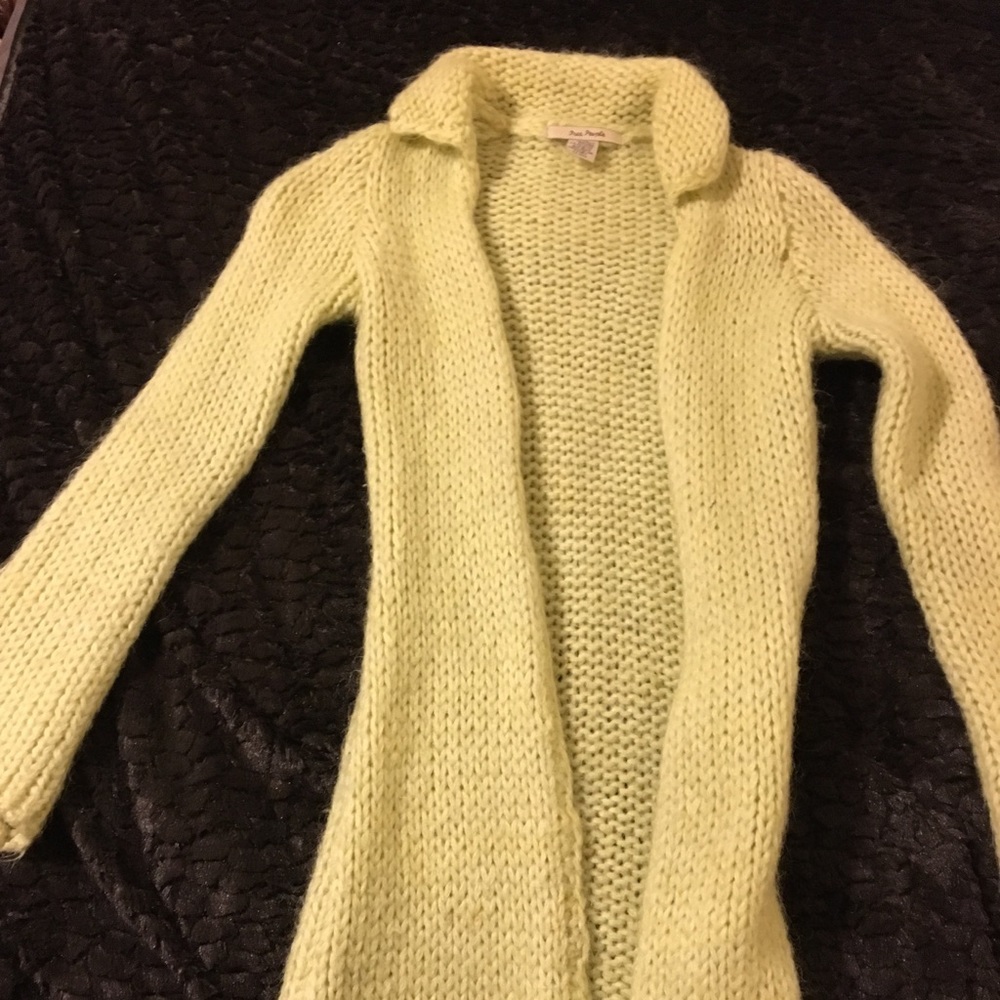 Free people fuzzy sweater mid length