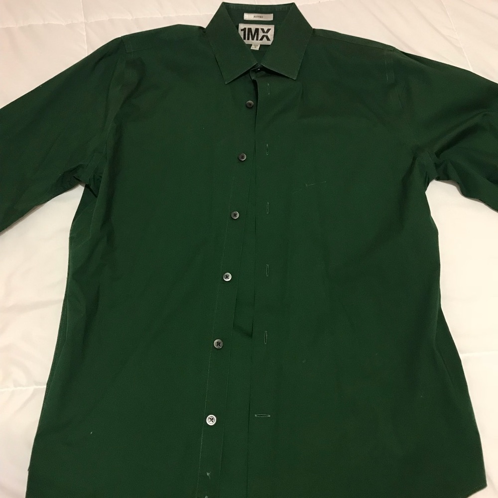 Express Fitted Medium Dress Shirt