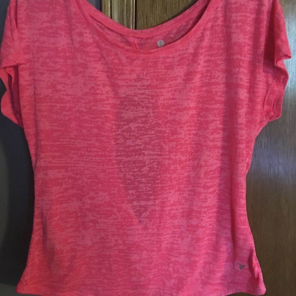 Athletic top with open back
