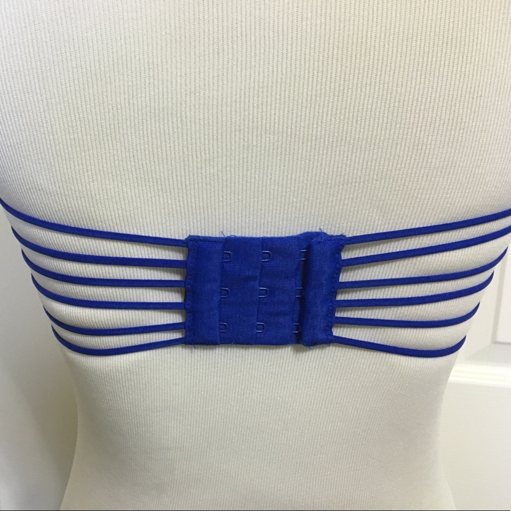 Victoria Secret bandeau bra 34C blue