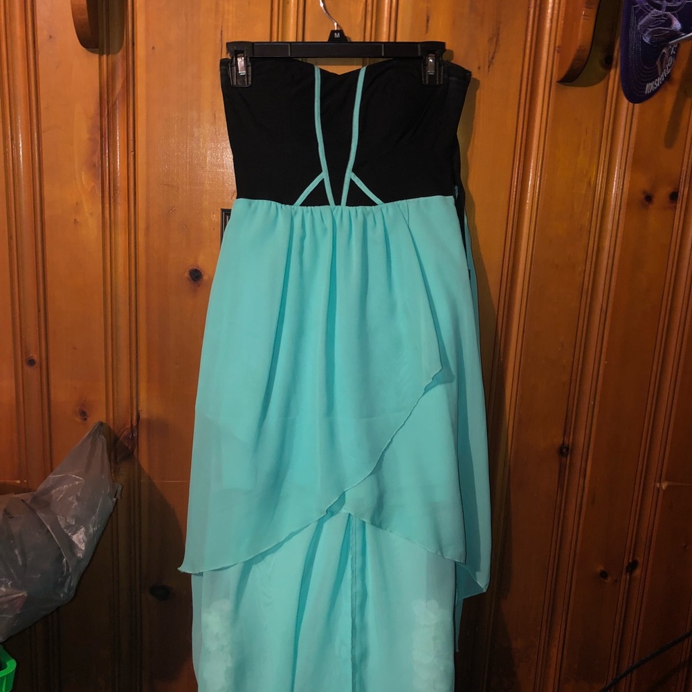 Strapless high to low dress size 7 juniors