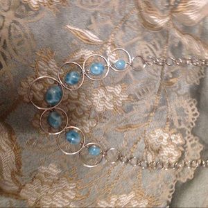 Larimar sterling silver necklace