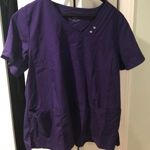 SET OF 3 Purple scrub shirt