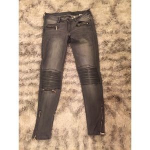 Grey Moto Jeans