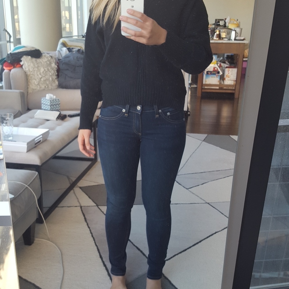 Rag&bone skinny dark blue jeans size 26