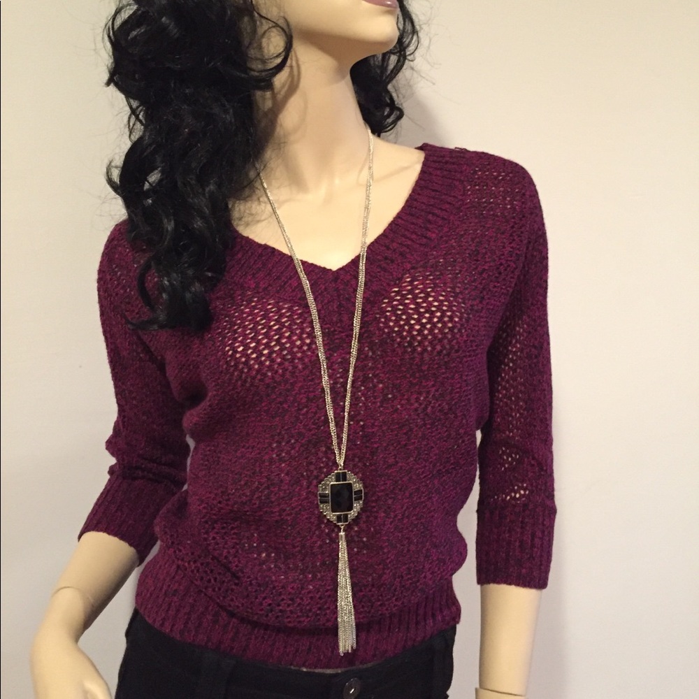 Sheer dolman Express sweater