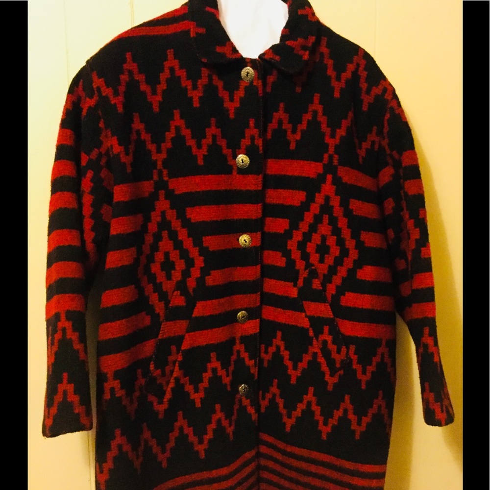Woolrich Vintage Southwest Indian Blanket Coat
