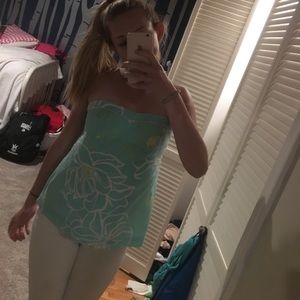 Strapless Lilly Pulitzer Top
