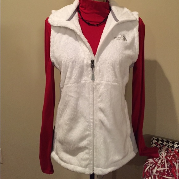 The North Face Jackets & Blazers - North Face White & Gray Fleece Vest NWOT