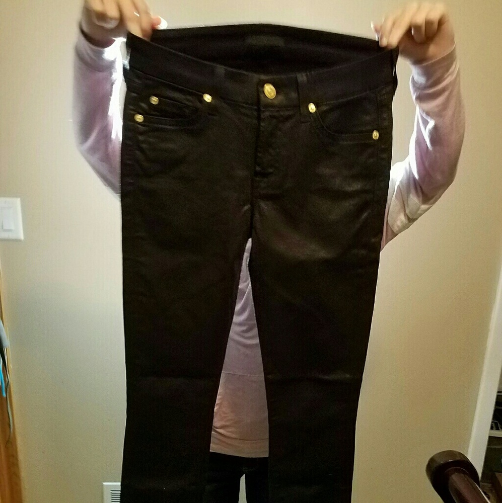 sparkly black skinny jeans