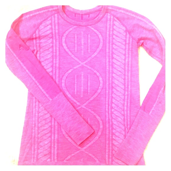 lululemon athletica Tops - Lululemon Pink Long Sleeve Top Size 8