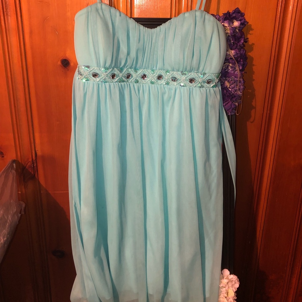Aqua dress size small worn once