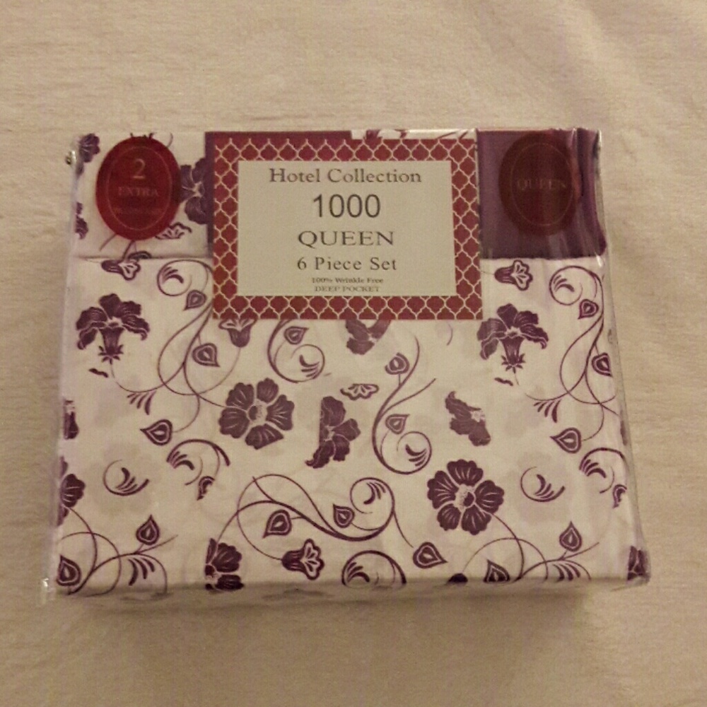Queen size 1000 thread super soft sheets