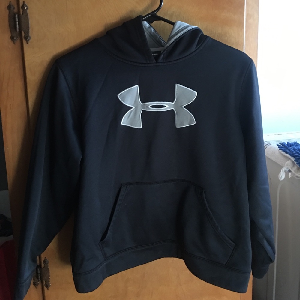 Boy Under Armour YLG Black Hoodie