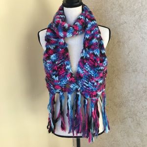 Multi Color Roxy Fringe Scarf