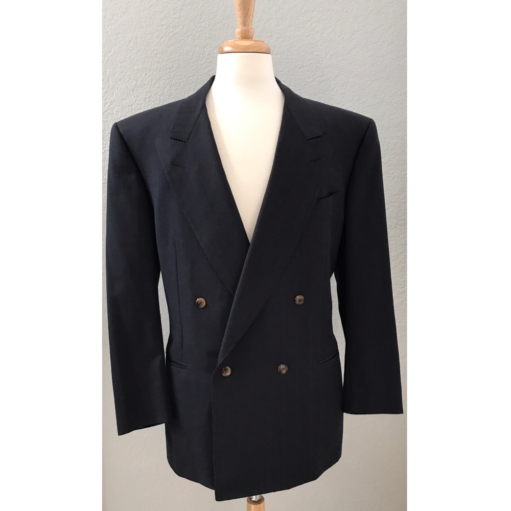 Canali Proposta Navy Double Breasted Blazer