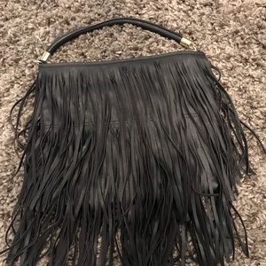 H&M Black Fringe Purse