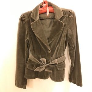 Ann Taylor Loft OP velvet blazer