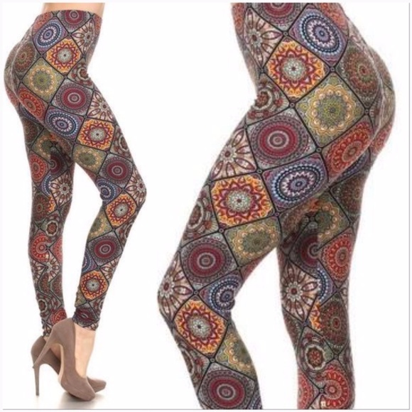 Spectrum Print Multi-Colored Leggings - Picture 3 of 4