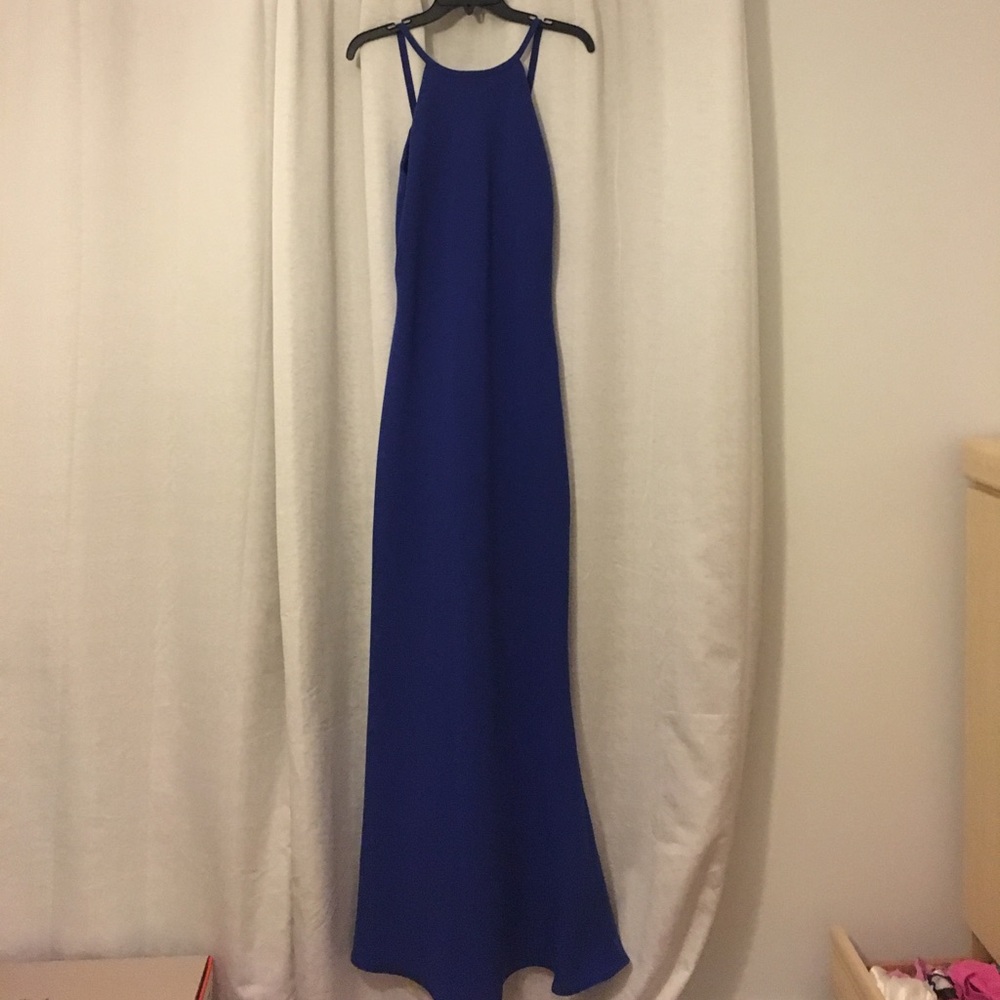 Floor length Blue Calvin Klein dress!