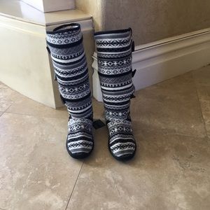 Muk Luk Fair Isle Boots