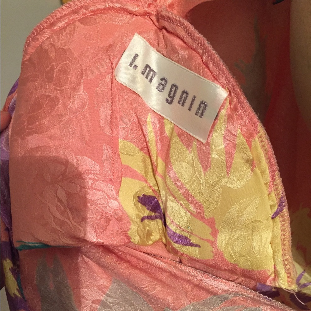 ✨Vintage 1980's✨Flora Kung 100% Silk wrap dress - Picture 7 of 10