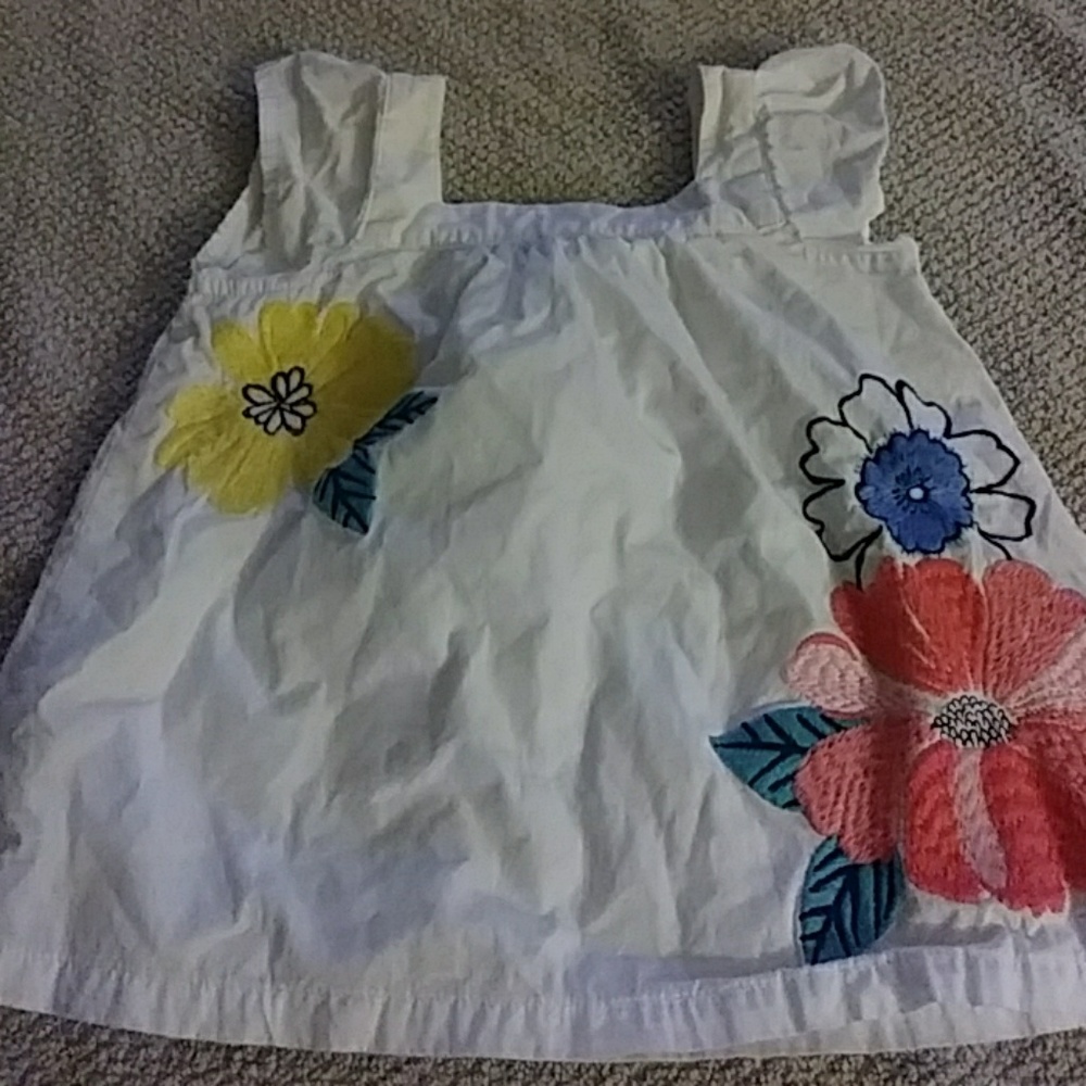 Embroidered childs tank