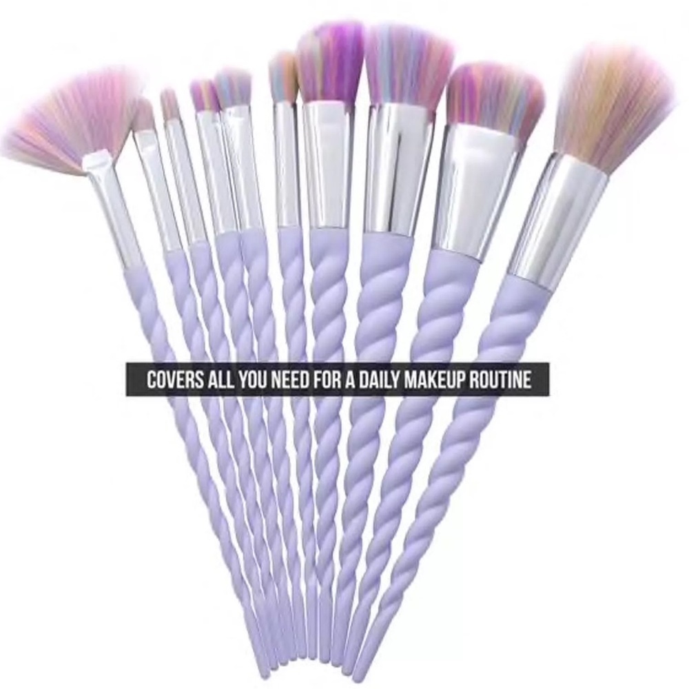 New 10pcs unicorn makeup brushes set