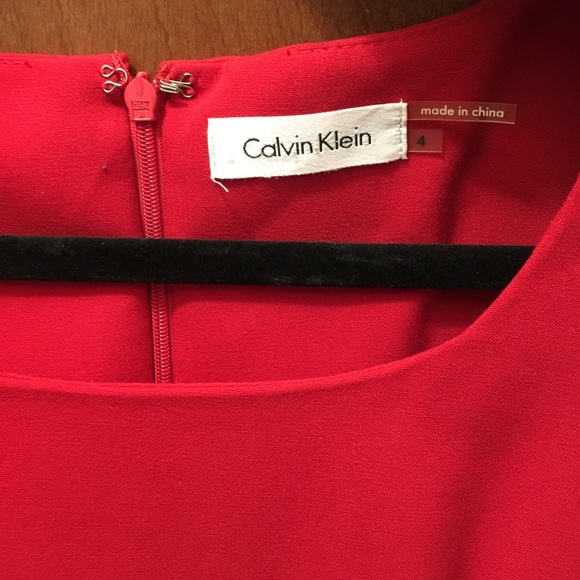 Calvin Klein Red Dress.Size:4 - Picture 4 of 8
