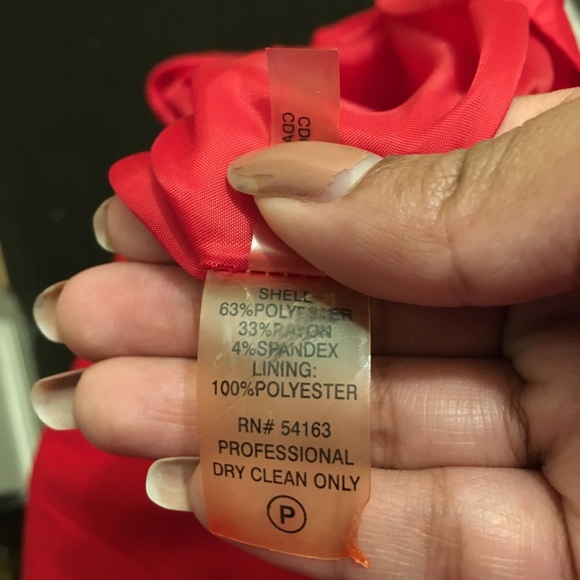 Calvin Klein Red Dress.Size:4 - Picture 7 of 8