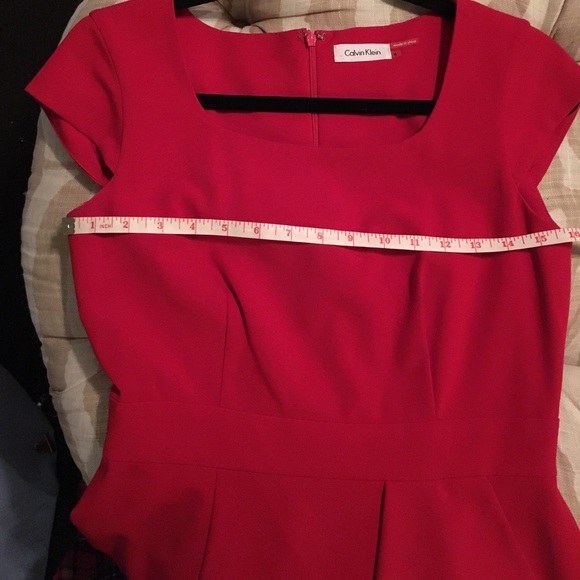 Calvin Klein Red Dress.Size:4 - Picture 8 of 8