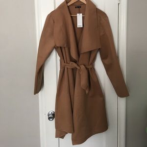 Camel trench jacket