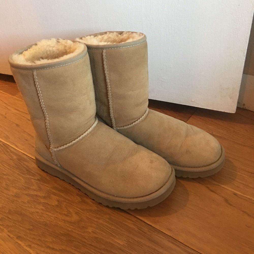 Sand color uggs.