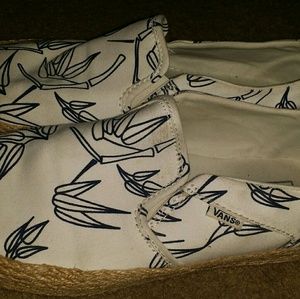 Women's Vans bamboo print espadrille  9.5