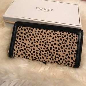 Covet Mercer Leopard Leather Wallet