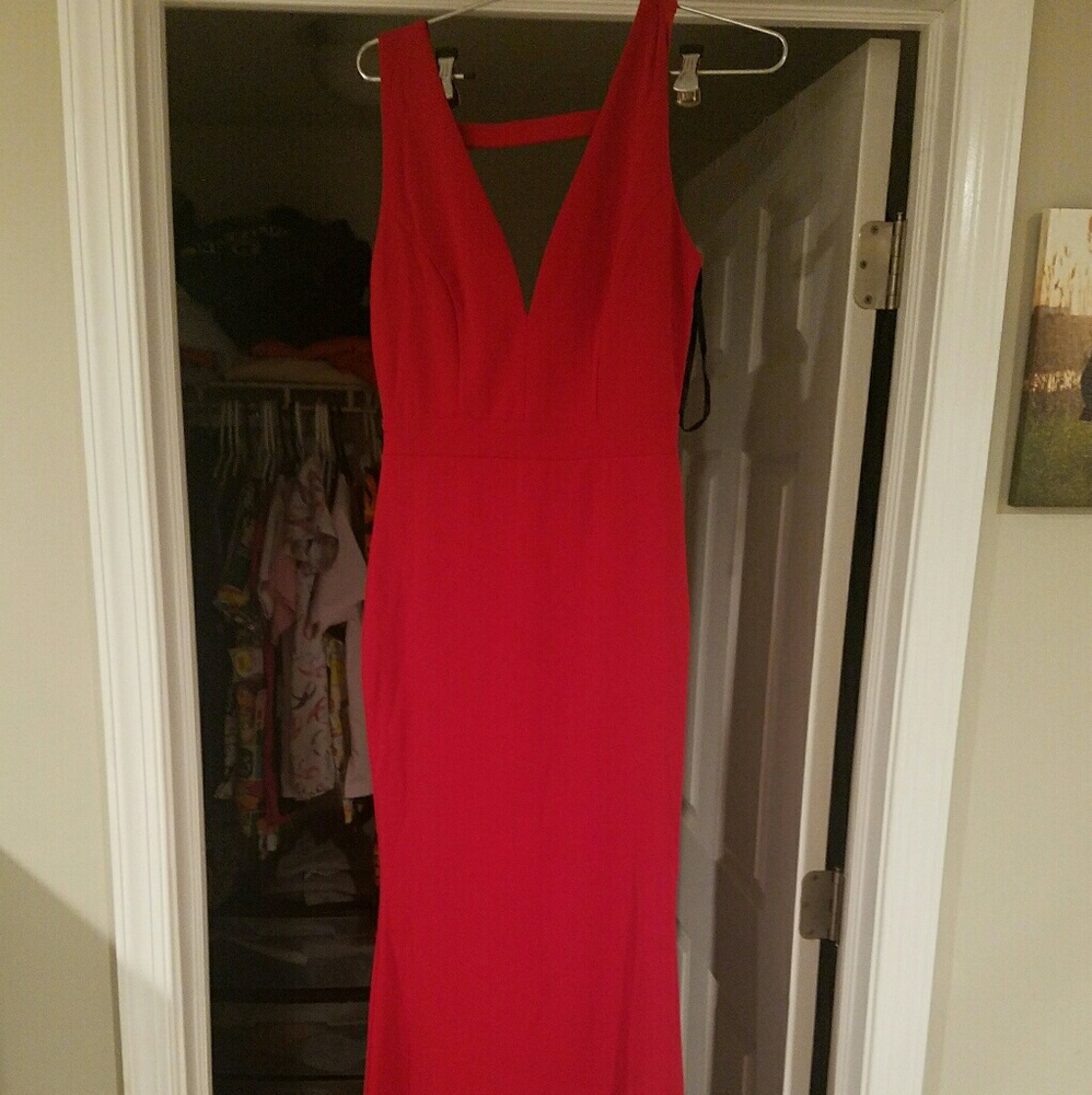 Beautiful long red dress