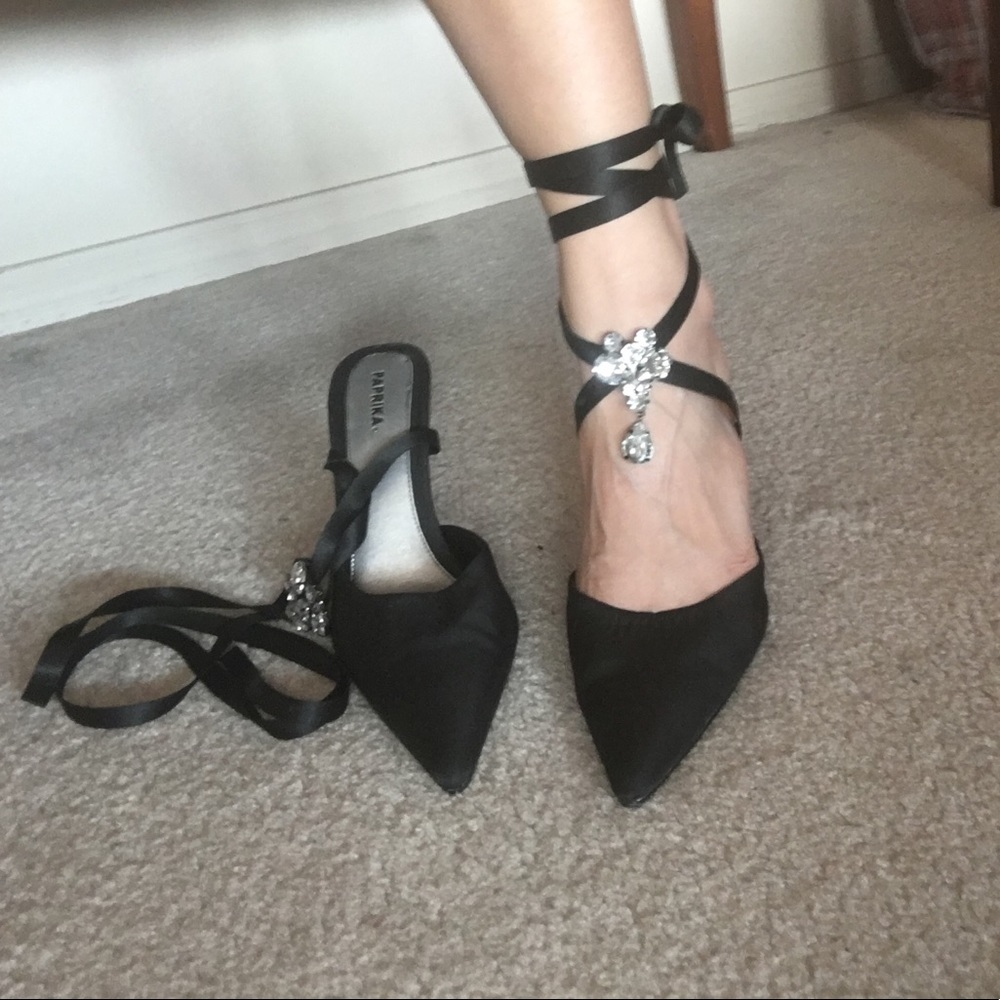 Black Paprika Heels